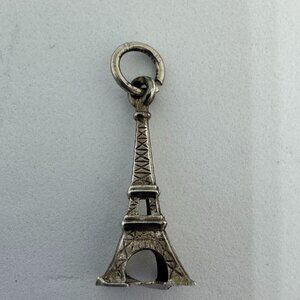 Vintage Eiffel Tower Silver Charm
